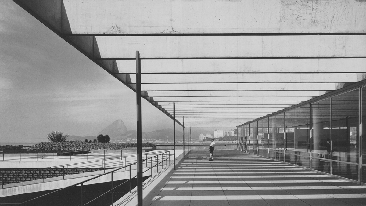 Photo: Affonso Eduardo Reidy, Musée d'art moderne de Rio de Janeiro, 1934-1947 © Núcleo de Documentação e Pesquisa – Faculdade de Arquitetura e Urbanismo da Universidade Federal do Rio de Janeiro