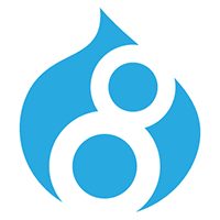 Logo de Drupal 8