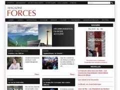 Magazine Forces (page d'accueil du site web)