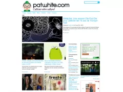 Patwhite.com - Page d'accueil (refonte graphique de 2015)