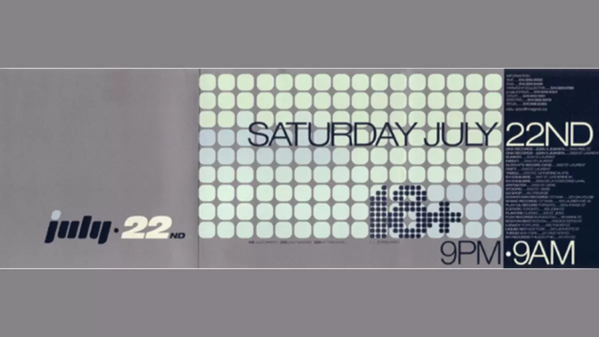 Flyer de l’événement July 22nd