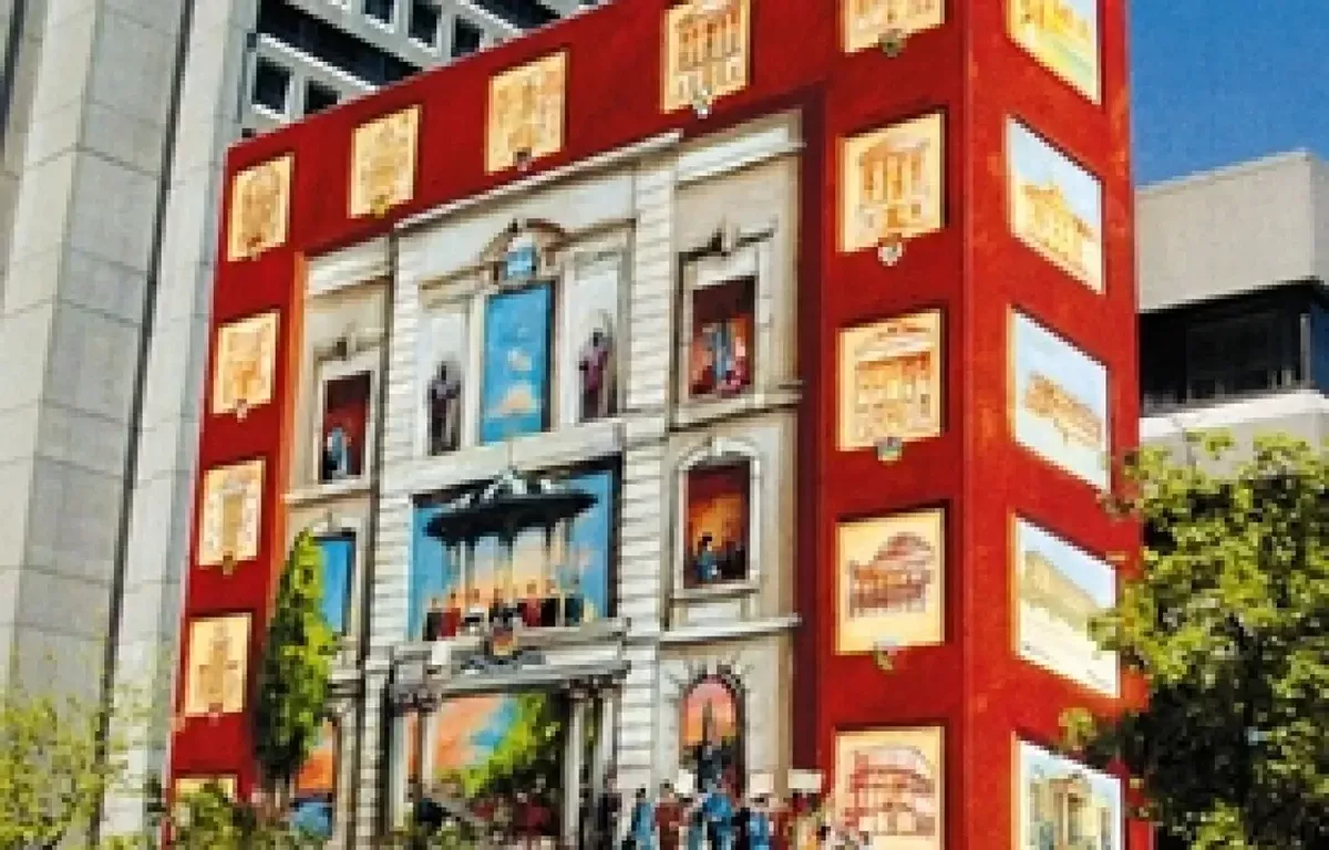 La fresque des capitales BMO (esquisse du projet initial)