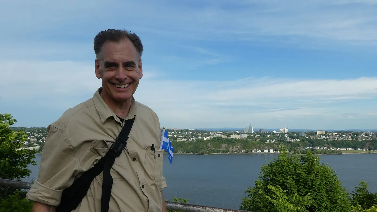 John Bosnitch sur les hauteurs de la Citadelle, à Québec, le 21 juin 2024.