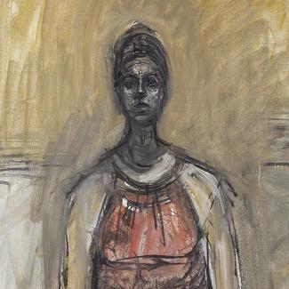 Alberto Giacometti - Caroline assise (détail). Source : succession Alberto Giacometti.