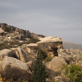 Parc national de Gobustan – Rocher ressemblant au Sphinx
