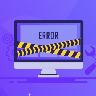 Illustration de site web en panne