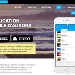 Aurora (aperçu de l'application mobile)