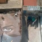 Toit peint visible depuis la ligne 2 du Cablebus.