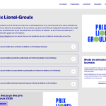 Lionel-Groulx Awards section homepage