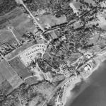 Vue aérienne du secteur en 1948